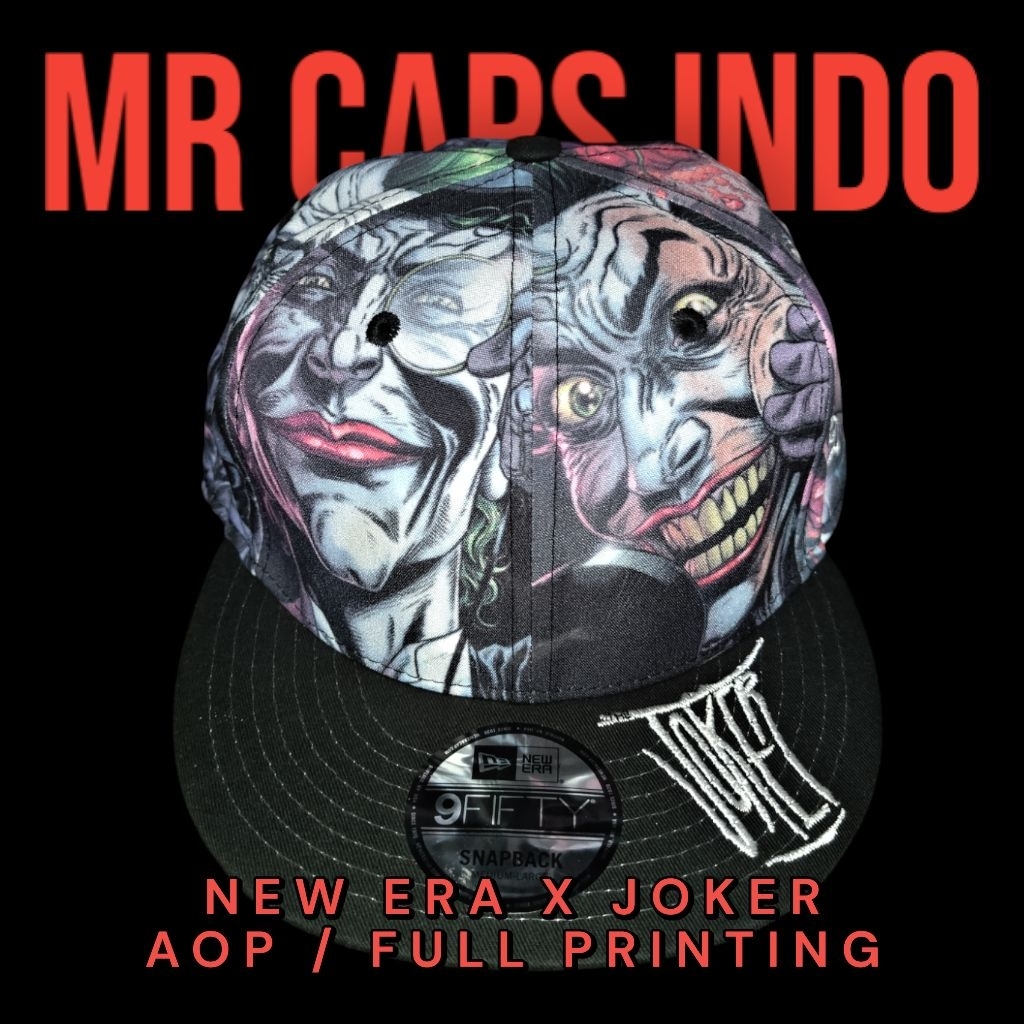 TOPI NEW ERA X JOKER VILLAIN SNAPBACK AOP / PRINTING