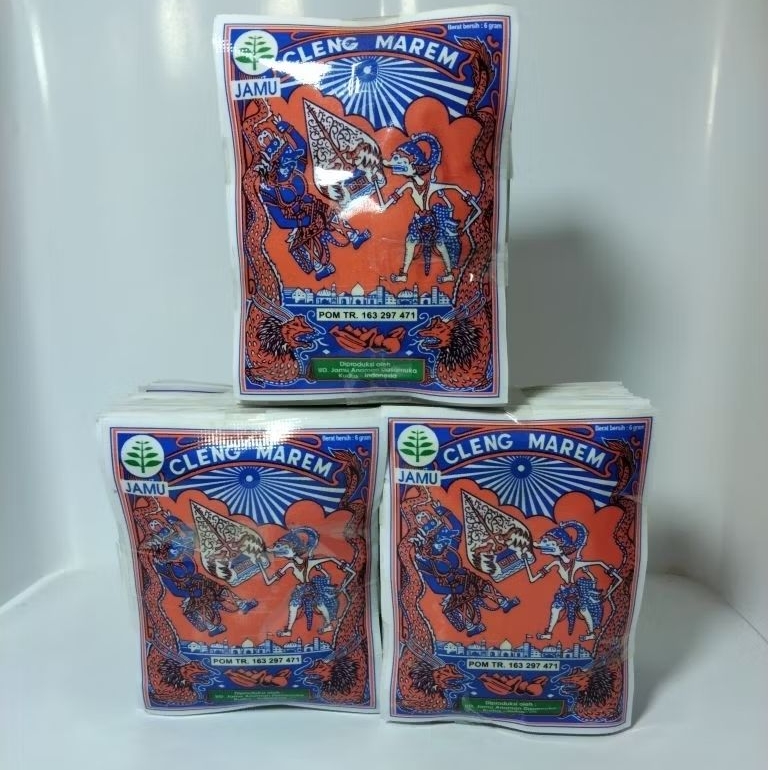 

Jamu Wayang Cleng Marem cap Becak 10's - Pegal linu
