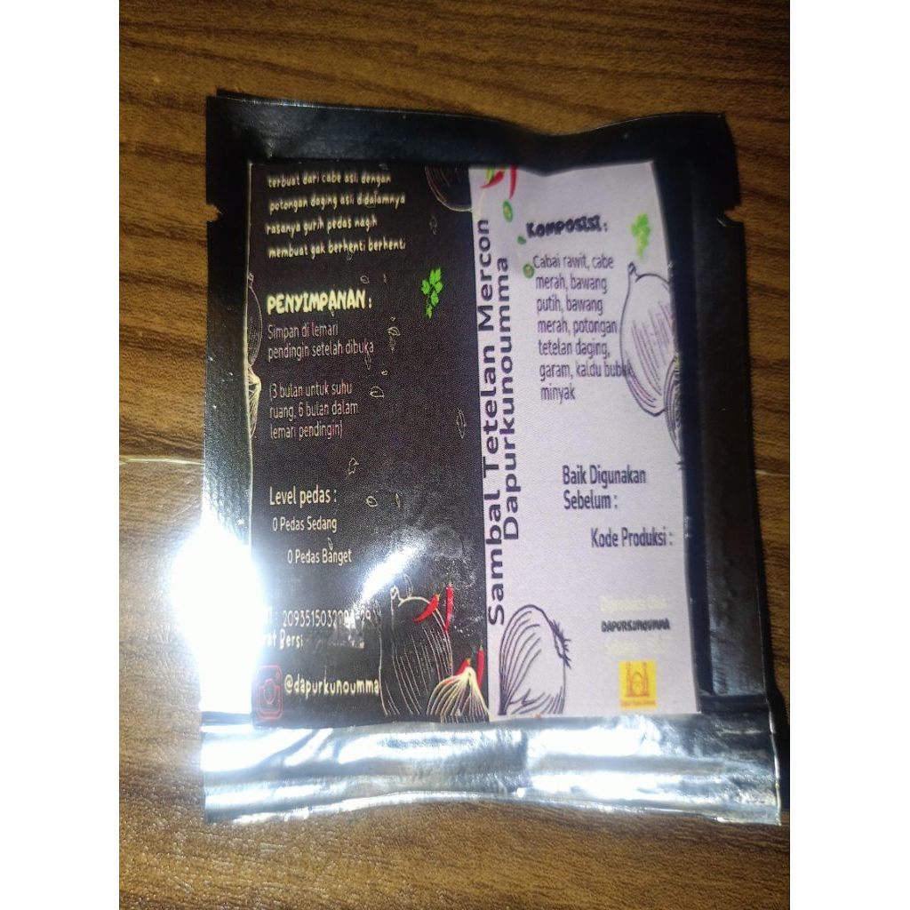 

Sambal Tetelan daging mercon