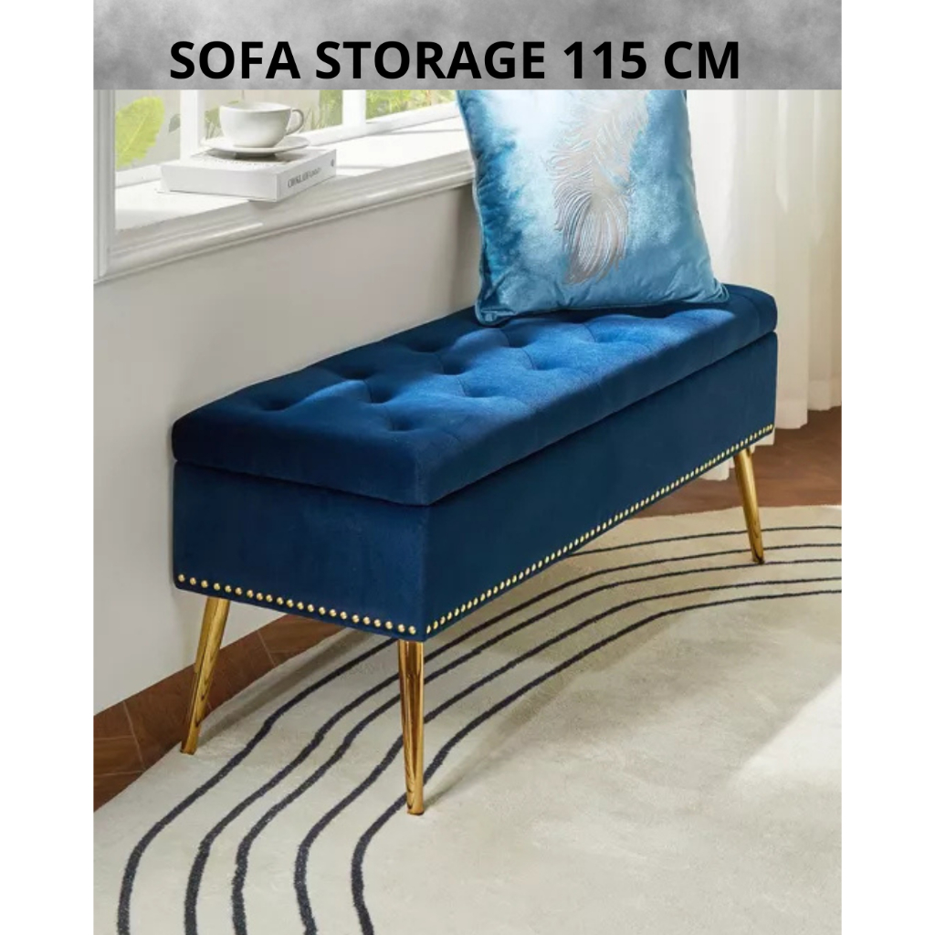 ( 11 A )sofa mninimalis storage box penyimpanan Puff / Bench /  Puff Stool sofa box penyimpanan luas