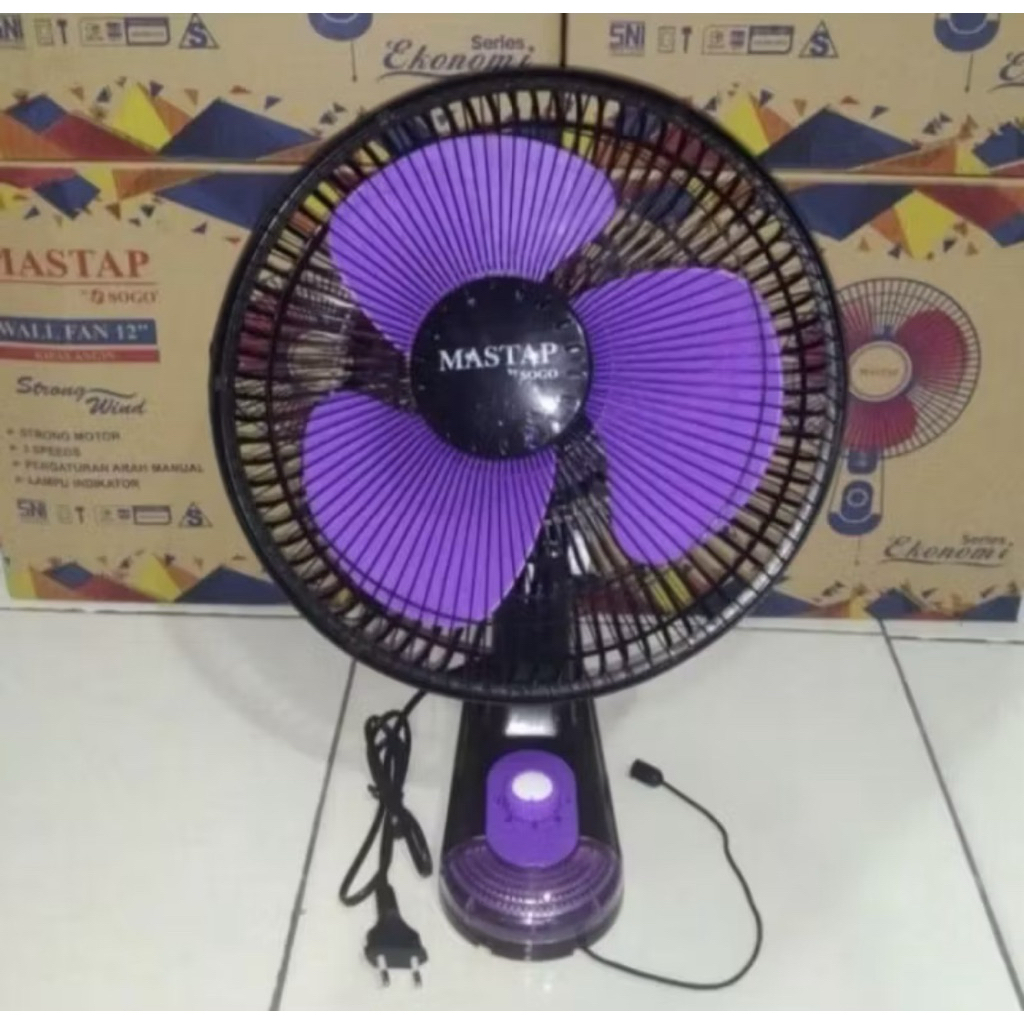 wall fan mastap 12'' / kipas angin dinding 12inchi