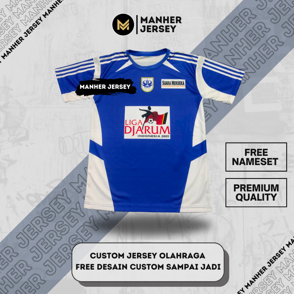 Jersey PSIS Semarang Retro 2005 Full Printing Custom