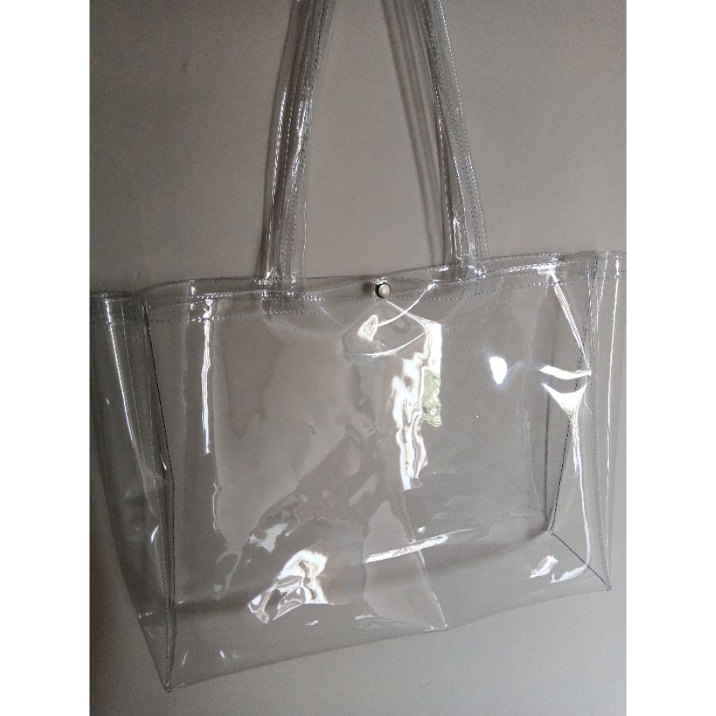 tote bag tas belanja transparan