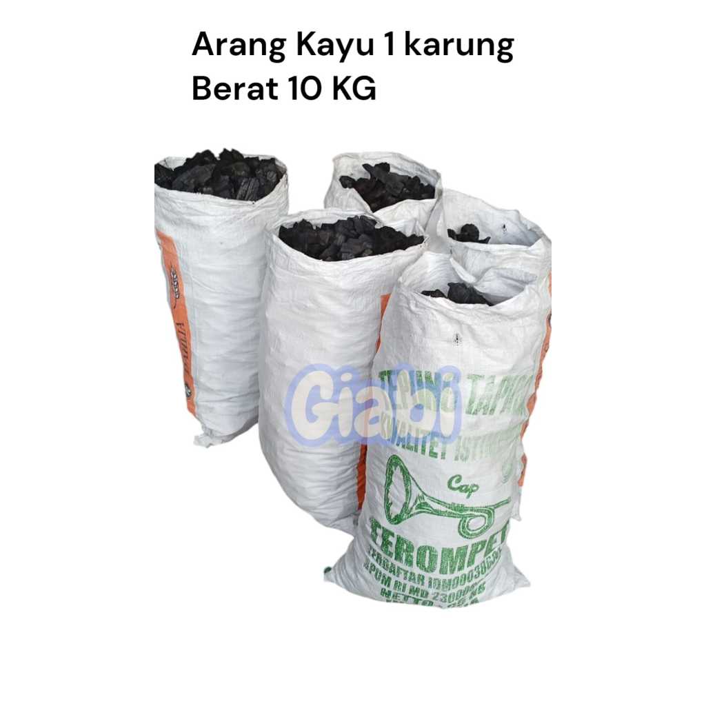 Arang - Arang Kayu Bakar 1 karung Berat 10 Kg