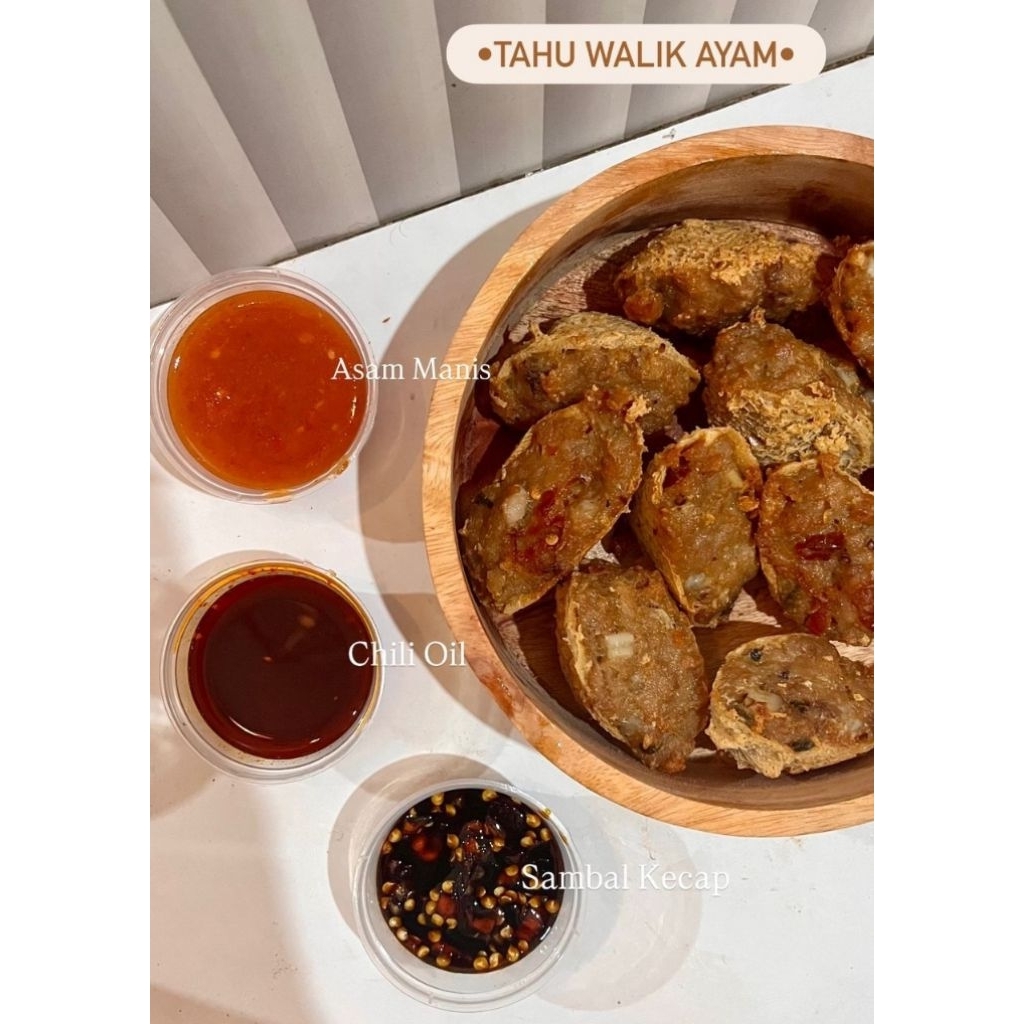 

TAHU WALIK AYAM TULANG RANGU/ FULL DAGING VARIAN ORI/MERCON/MELT/KEJU (VARIAN SAMBAL TULIS DI NOTE SALAHSATU)