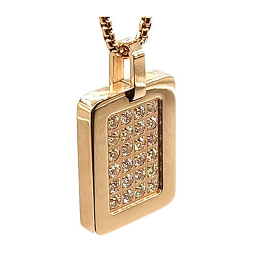 kalung kesehatan kk liforce rose gold 24 stone