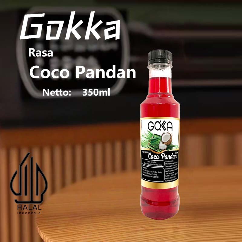 

Gokka Rasa Coco Pandan 350ml / Sirup Coco Pandan - Minuman Segar Rasa Coco Pandan / Coco Pandan Syrup