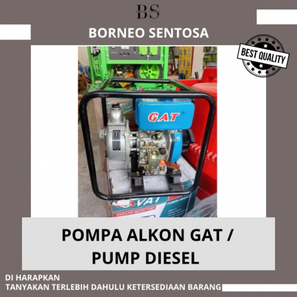 POMPA ALKON GAT / POMPA AIR GAT / MESIN SEDOT GAT / PUMP DIESEL MURAH KUAT BERKUALITAS