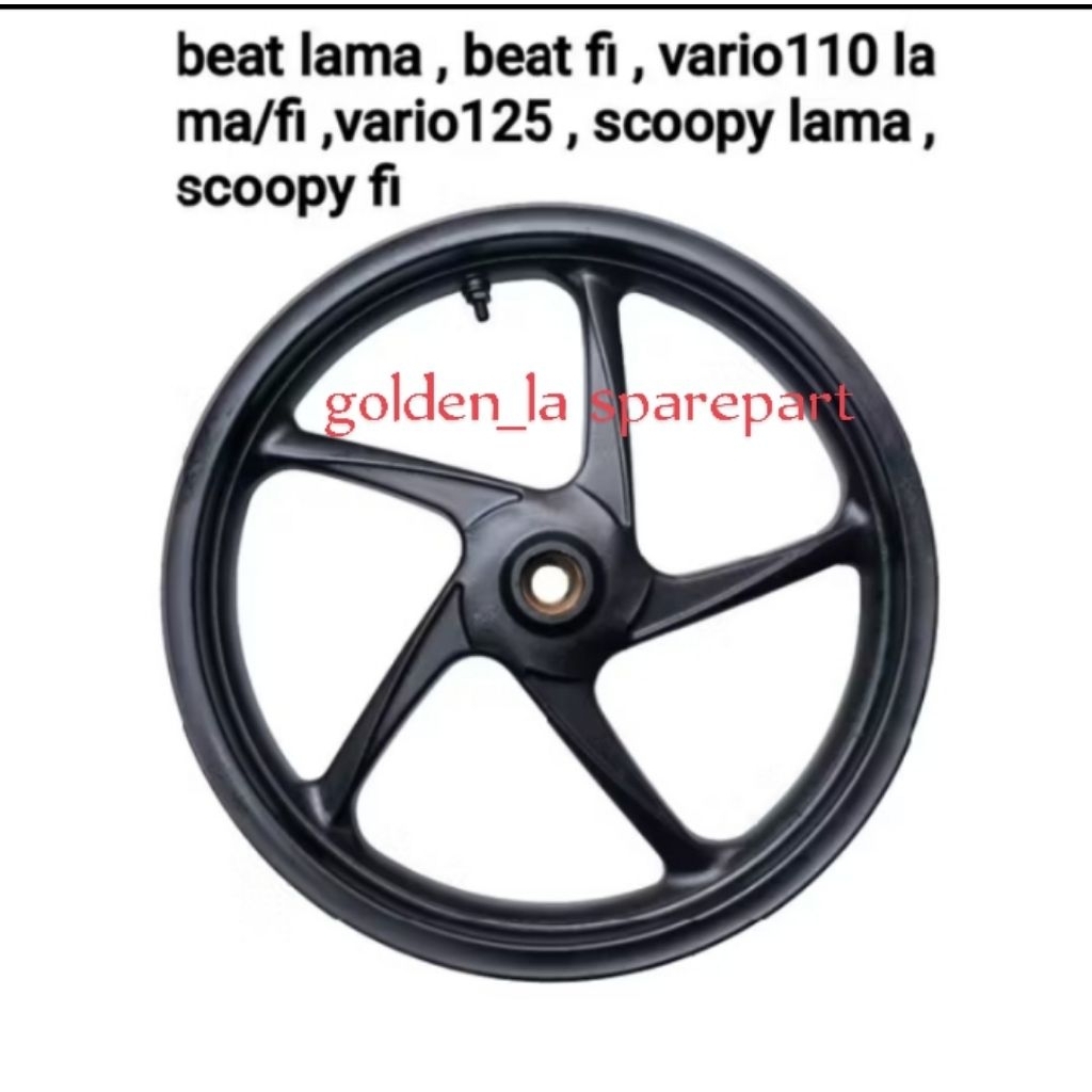 Veleg/Pelek Depan Honda Beat/Scoopy/Vario Original Copotan/Veleg Racing Ring 14