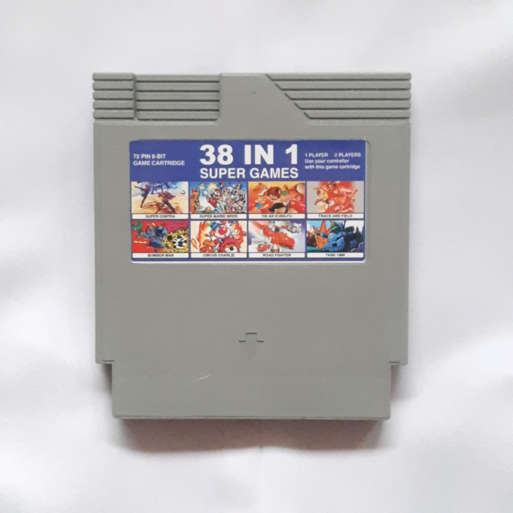 Kaset Nintendo NES 8 Bit 72 Pin Multi 38 in 1 Normal Tested Judul For Nitendo Console Vcom Love Game