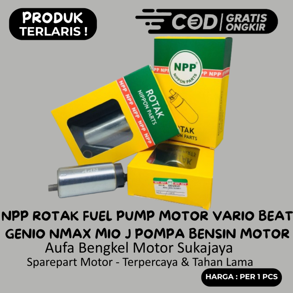 Npp Rotak Rotax Dinamo Fuel Pump Pompa Bensin Fuelpump Vario Techno 125 PGM FI 2011 Beat FI N max Nm
