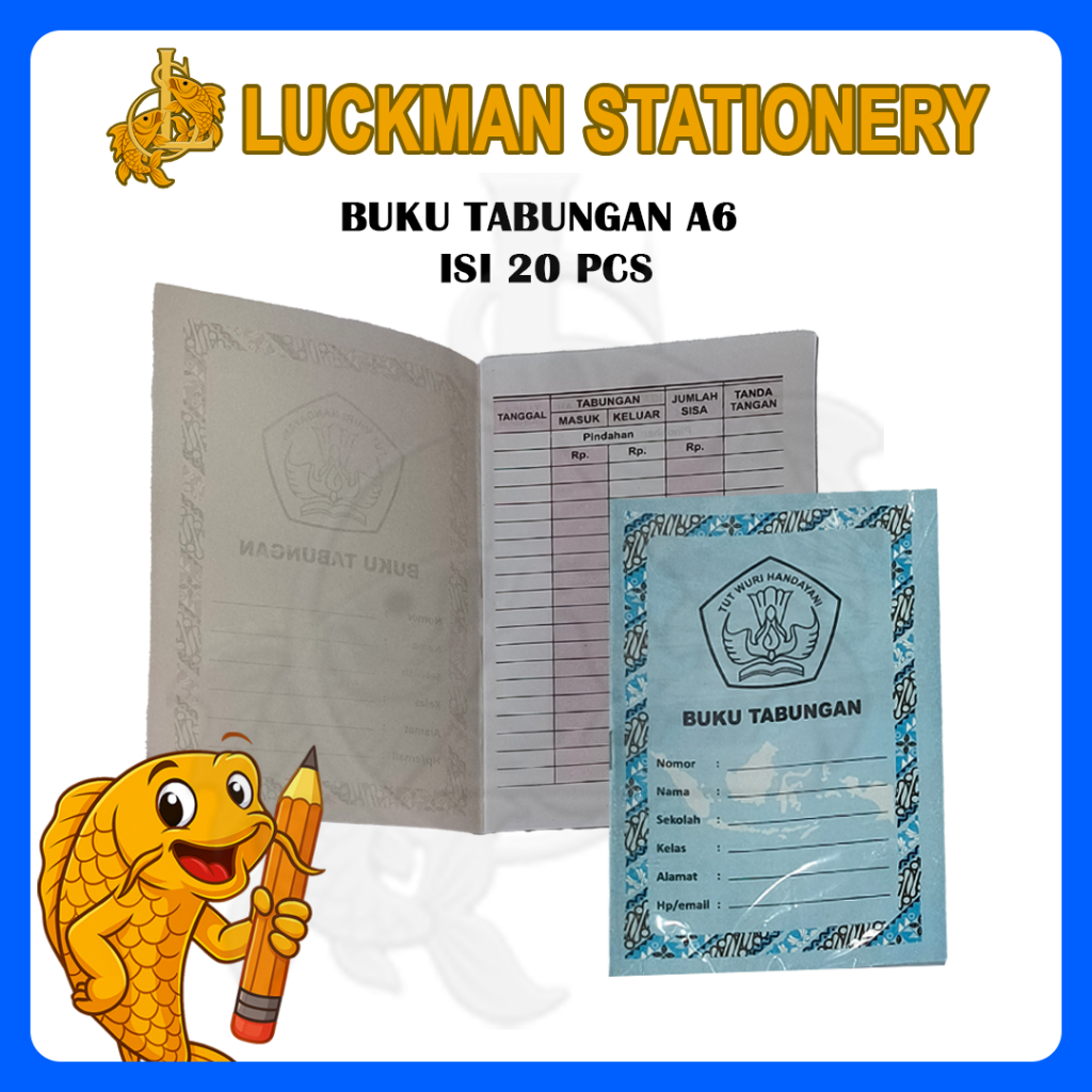 

LUCKMAN STATIONERY - BUKU TABUNGAN A6 (PCS)
