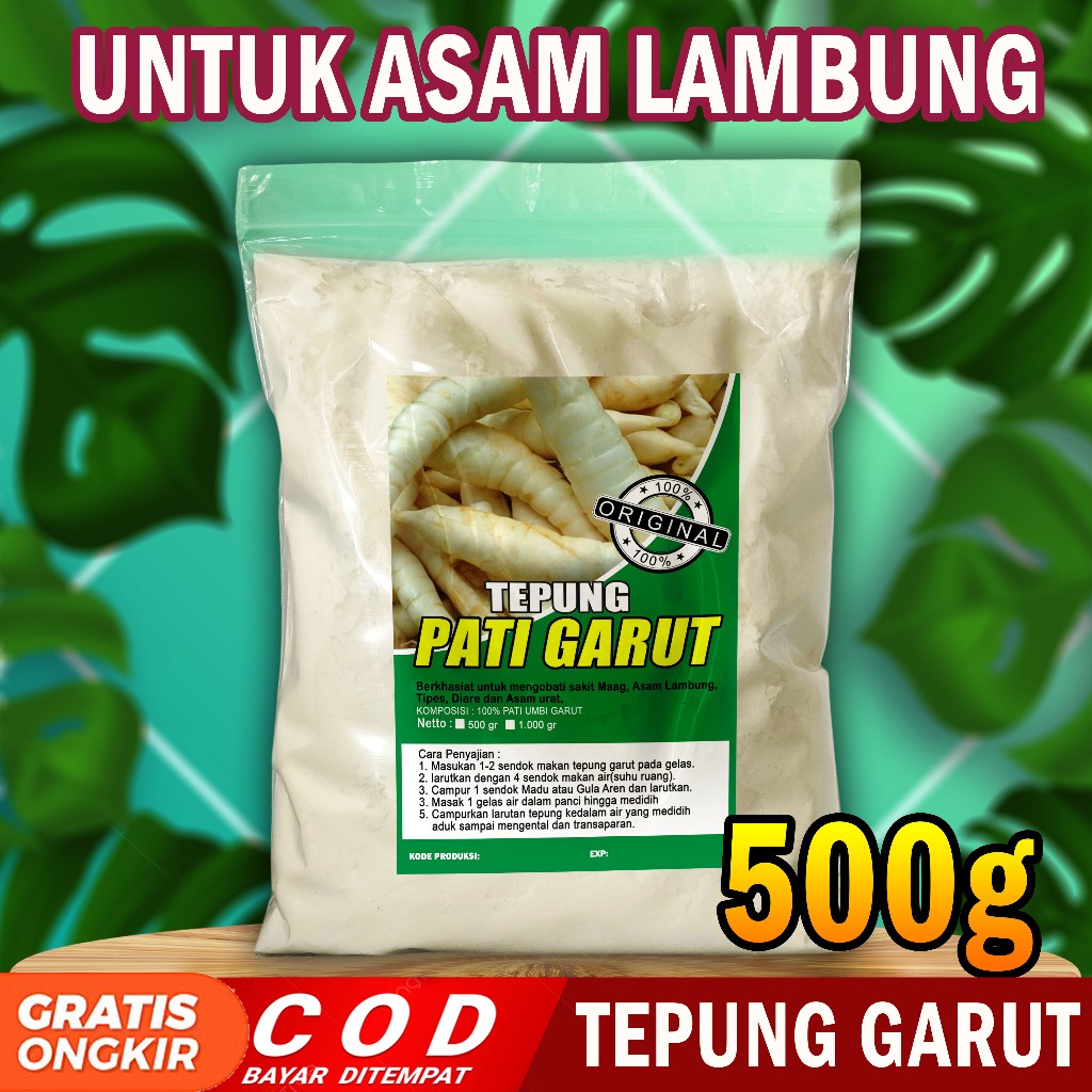 

Tepung Garut Alami 500gram Untuk Mengobati Masalah Lambung