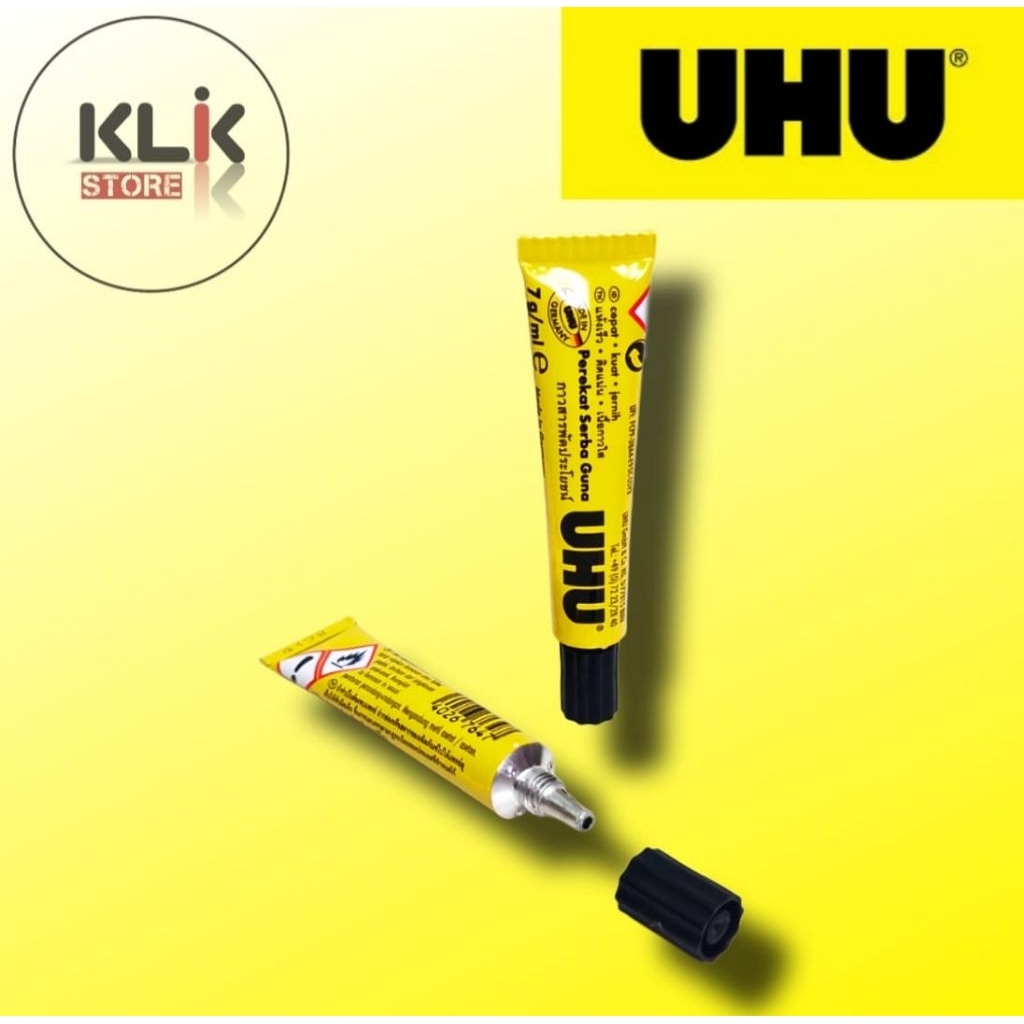 

(Ecer / 1pcs) Lem Cair UHU 7ml Kecil / Glue Perekat Serba Guna