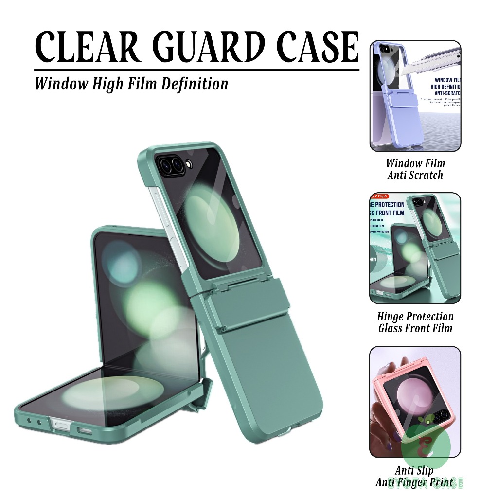 EY-265 CASE UNTUK SAMSUNG GALAXY Z FLIP 5 Z FLIP 6 Z FLIP 7 / ZFLIP5 ZFLIP6 ZFLIP7 CASING CASE CLEAR