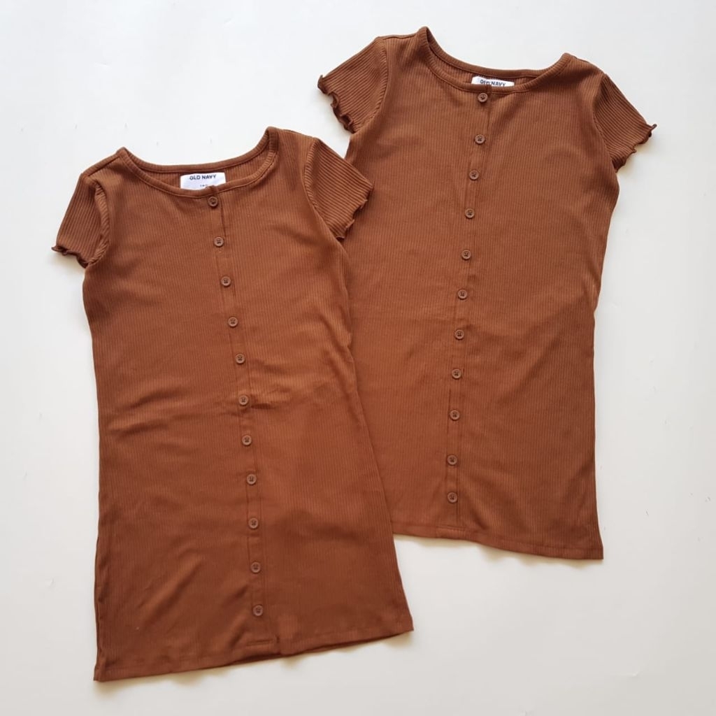 dress old navy rib knit button dress