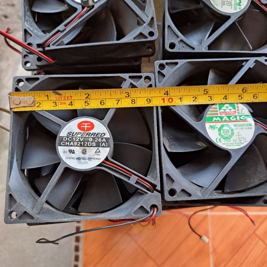 Fan DC 9x9cm 12v / Kipas DC 12v 9x9cm Bekas Normal
