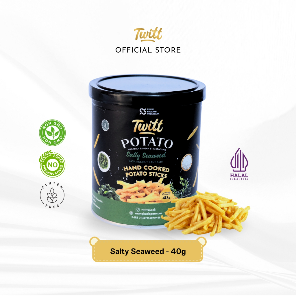 

Twitt Snack - Potato Salty Seaweed Stick Kentang 40g
