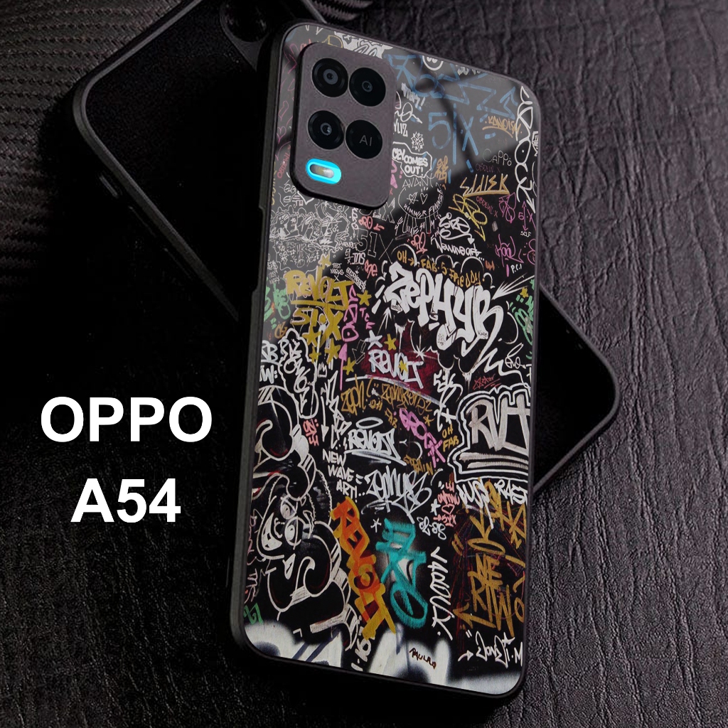 Case OPPO A54 Glossy Motif AESTHETIC ART Casing Hp Oppo A54 Lentur Silikon Kesing Softcase Bisa cod