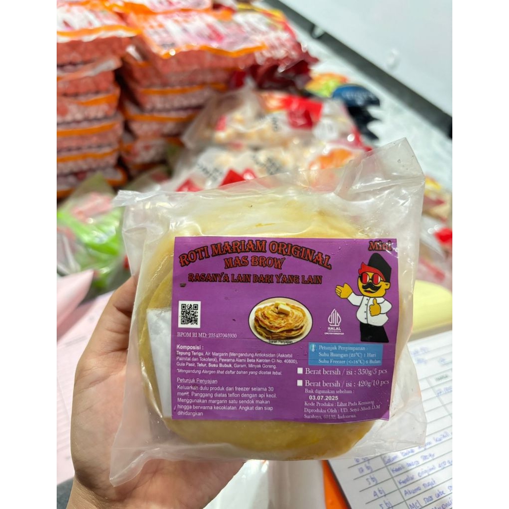 

Masbrow roti maryam original isi 10