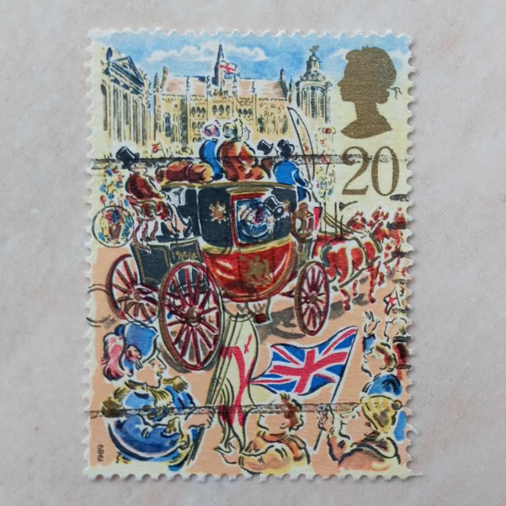 

Perangko Prangko Jadul Inggris UK Seri Lord Mayors Show London 1989 - YN2653