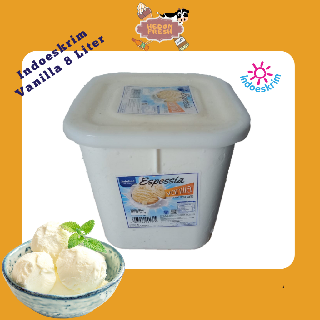 

Es Krim Indoeskrim 8 Liter Vanilla – Cocok untuk Usaha (Bandung)