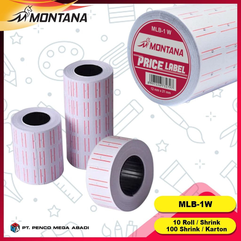 

label harga montana mlb-1w 380pcs