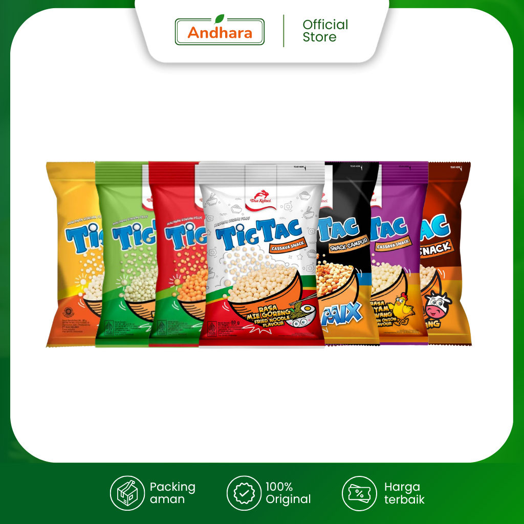 

Tic Tac Cassava Snack 80gr - [MIN ORDER 3]