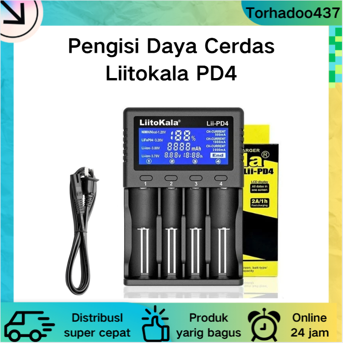 Liitokala Lii-PD4 Litokala Lii-PD4 Universal Smart Baterai charger Li-Ion LiFePO4