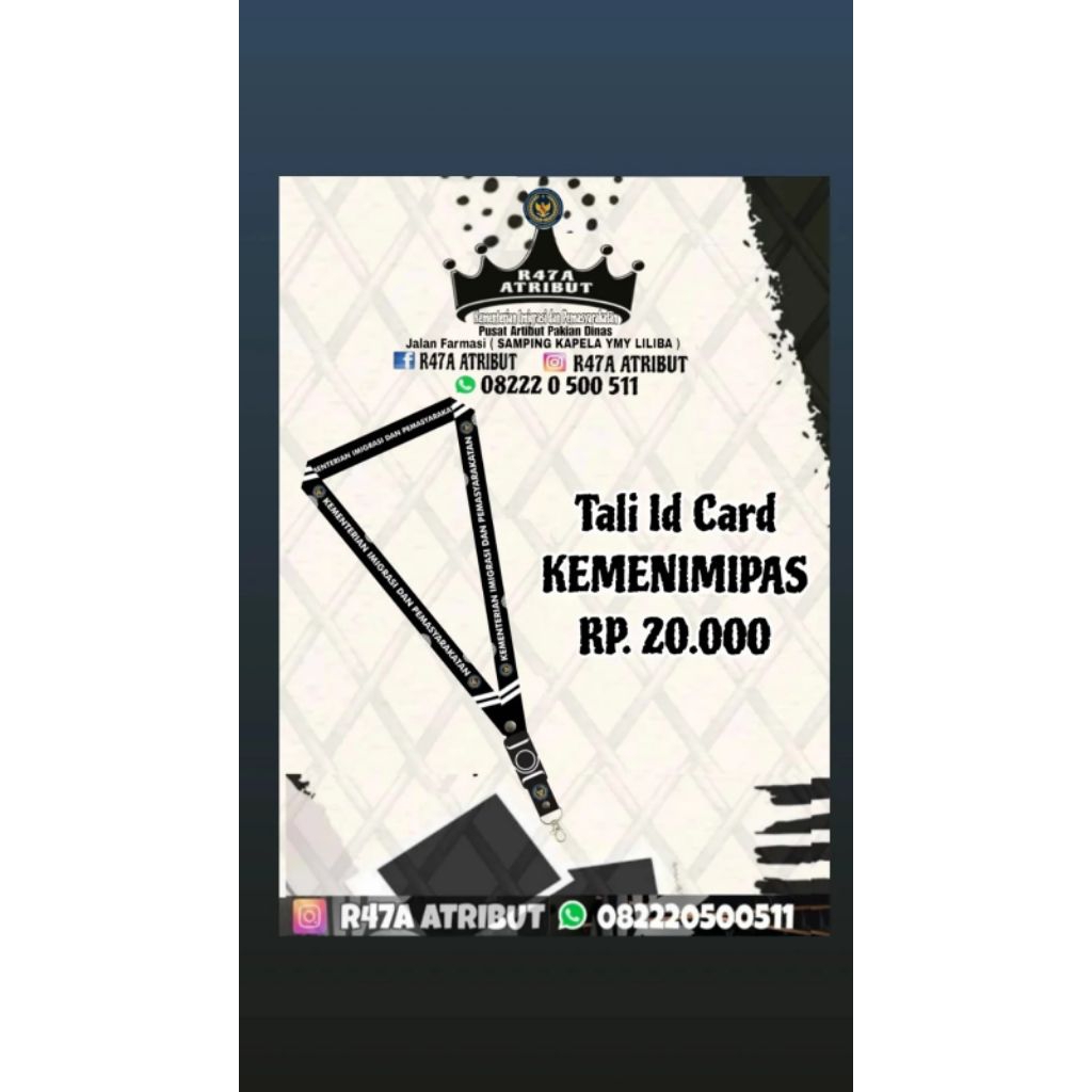 

Tali Id Card Kemenimipas terbaru