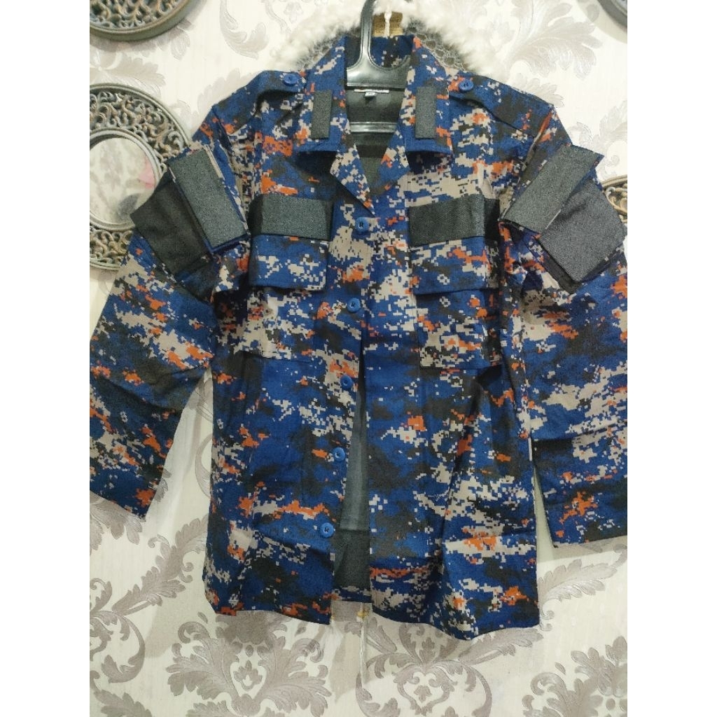 Satu stel baju pdl tactical loreng airud