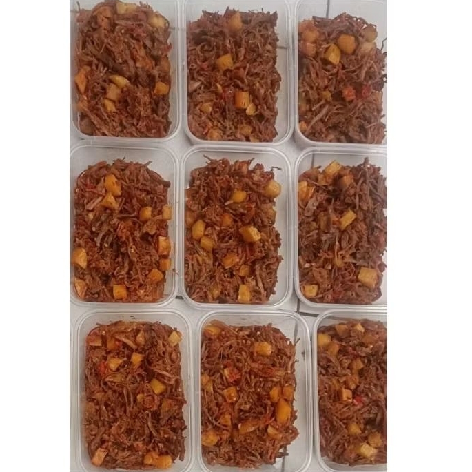 

Daging Suwir Balado Kentang 500gr