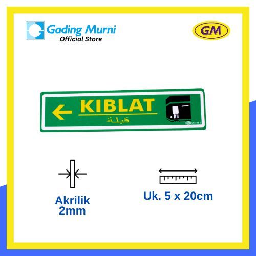 

GM LABEL KIBLAT KIRI LK 249 C KECIL WARNA