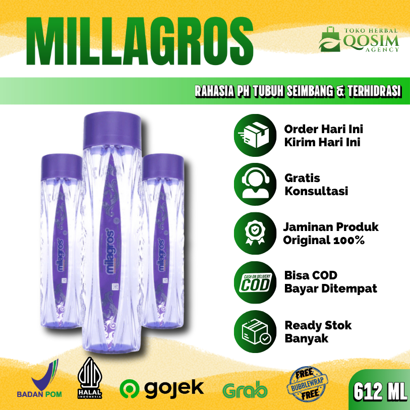 

Air PH Tinggi Alkali MIla gros 612ML 100% Original