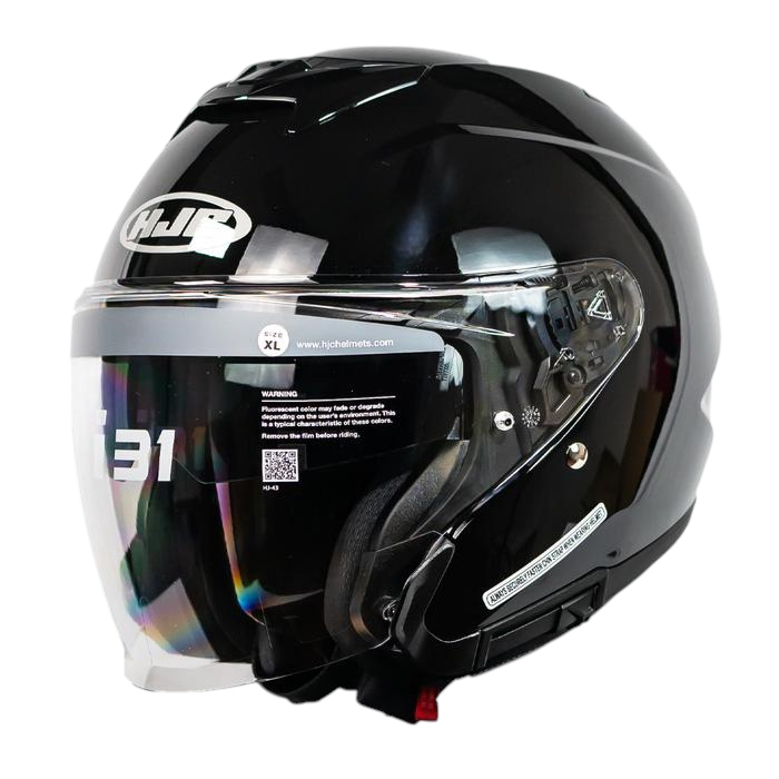 Helm HJC i31 Black Glossy Half Face