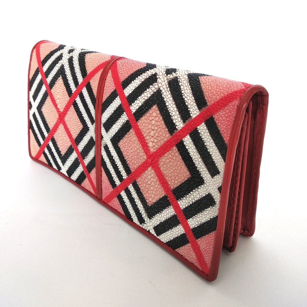 Pariradja Dompet Wanita Kulit Ikan Pari Asli Motif | Dompet Kulit Ikan Pari