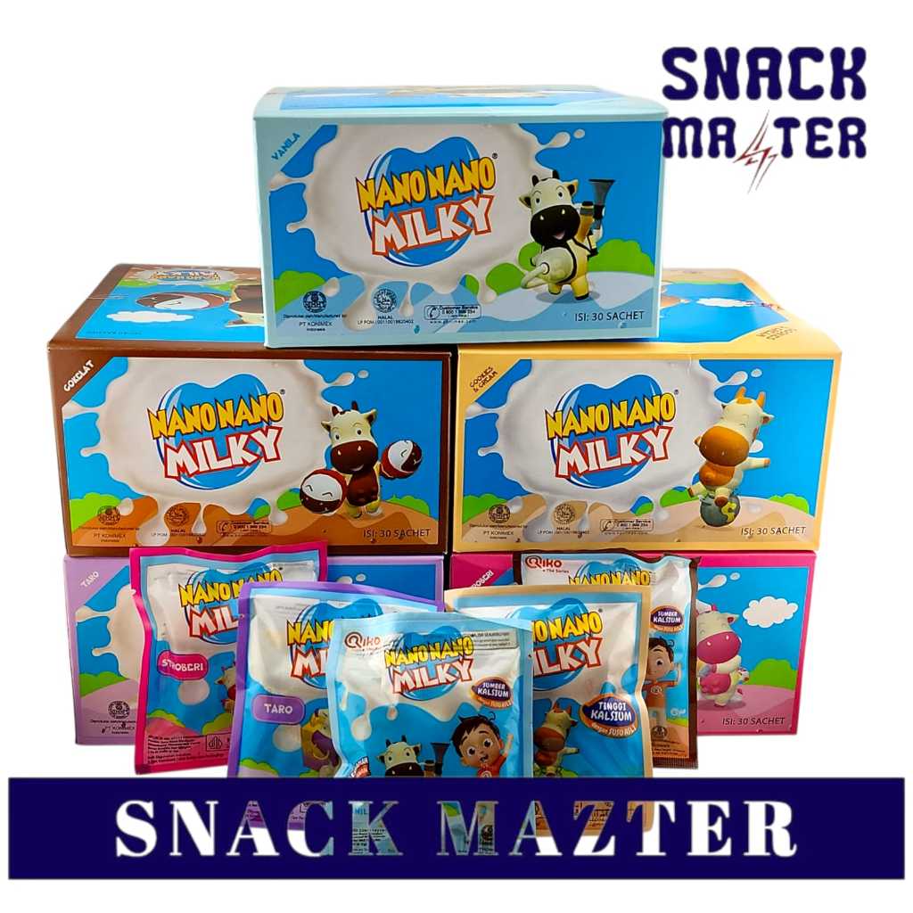 

Nano Nano Milky BOX Permen Susu Aneka Rasa - Netto 12 gr x 30 pcs