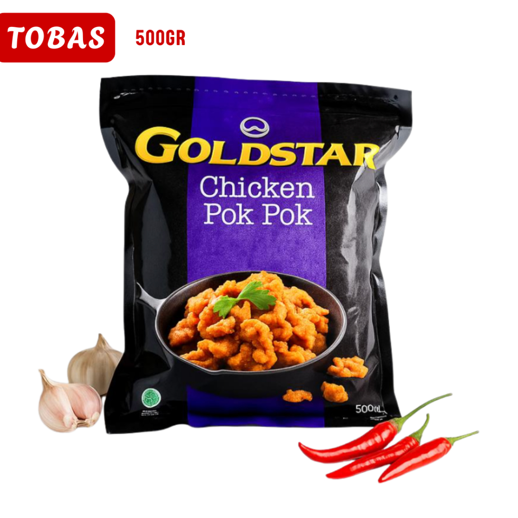 

Goldstar Chicken Pokpok 500 Gram - Ayam Popcorn Gurih Frozen Food