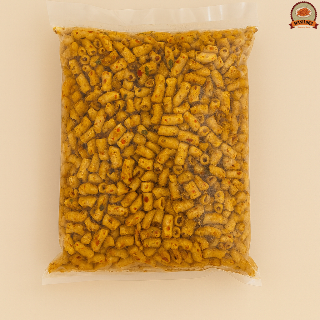 

Makaroni Bantet Rendang 1kg Daun Jeruk Semi Mekar Snack Makroni