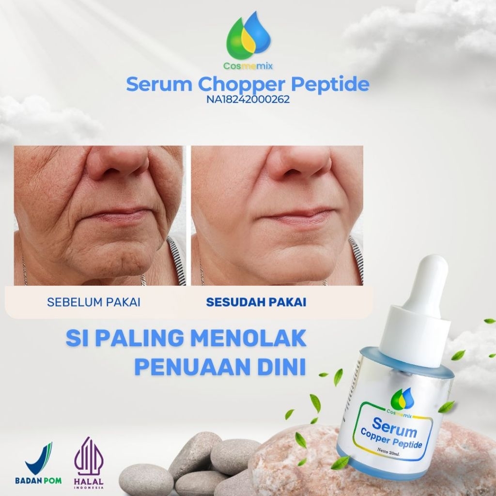 ‼️BPOM (20ml) SERUM COPPER PEPTIDE 3% STRONG ANTI ANGING