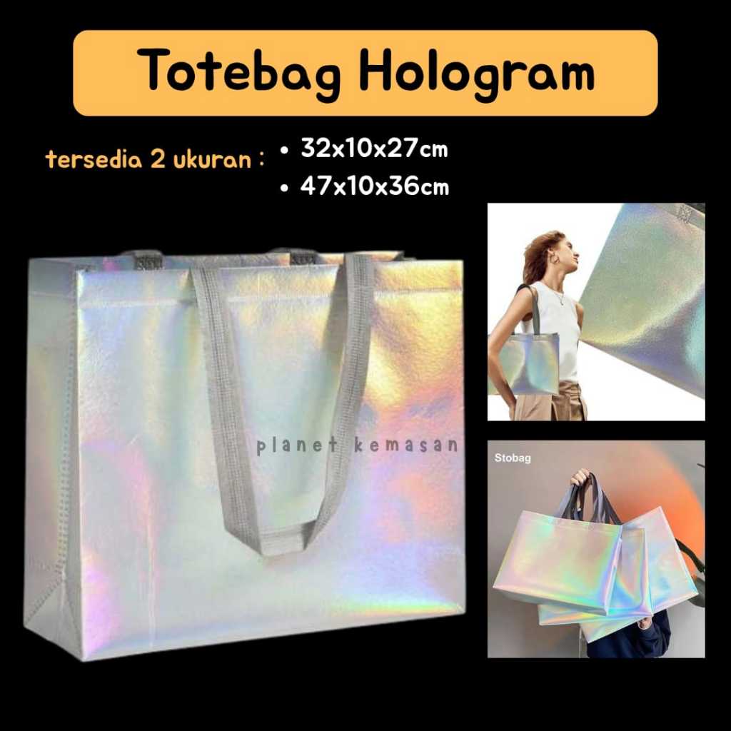 Totebag hologram / tote bag / tas hologram / handbag holo hologram / tas holo
