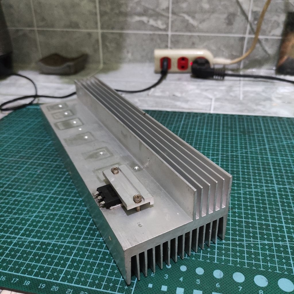 HEATSINK ALUMINIUM PENGIRIMAN HEATSINK SIRIP PERSEGI PANJANG 26.5CM