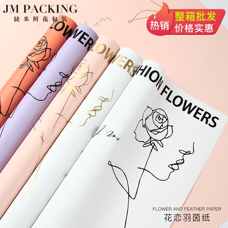 

[ 20 LEMBAR ] Kertas Bunga Buket Motif Flower Rose Flower Wrapping Paper Kertas Florist KB6122