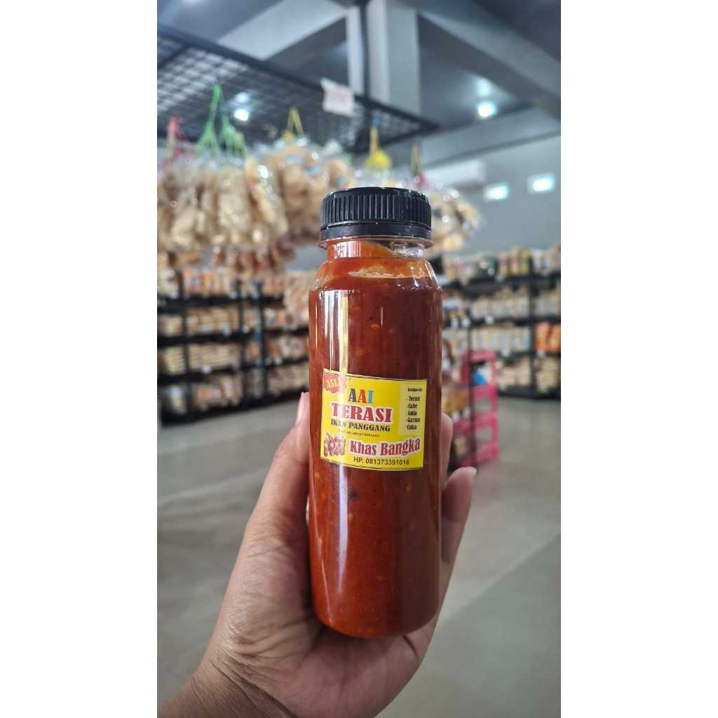 

SAMBAL TERASI khas bangka merk AAI