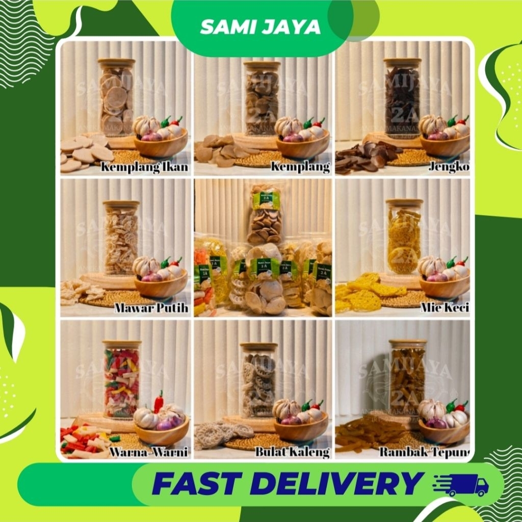 

Aneka Kerupuk Mentah Siap Goreng 500gr