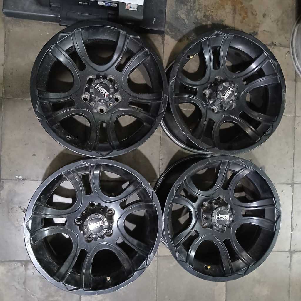 VELG SECOND HSR PEAK R16 X8 5X114 ET0 BLACK RUSH,TERIOS,INNOVA,TARUNA DLL