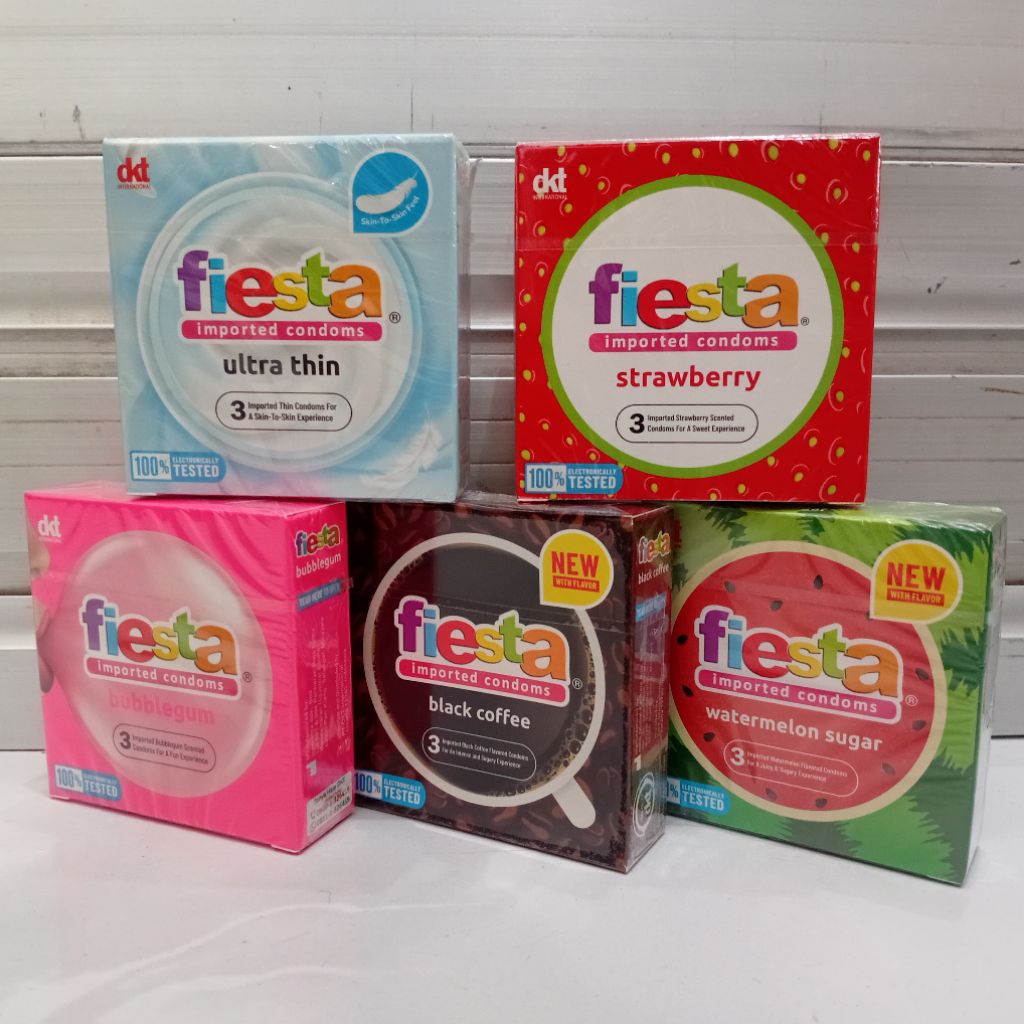 Fiesta Kondom isi 3 - imported condoms with flavor