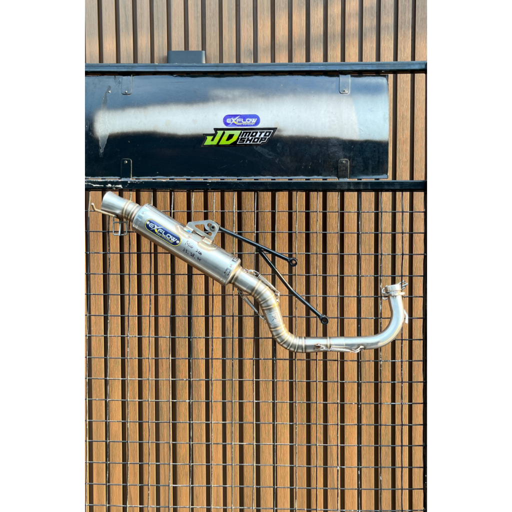 KNALPOT EXFLOW MIO 200CC DRAG KNALPOT MIO 200CC MIO SPORTY MIO SMILE 200CC ORIGINAL EXFLOW