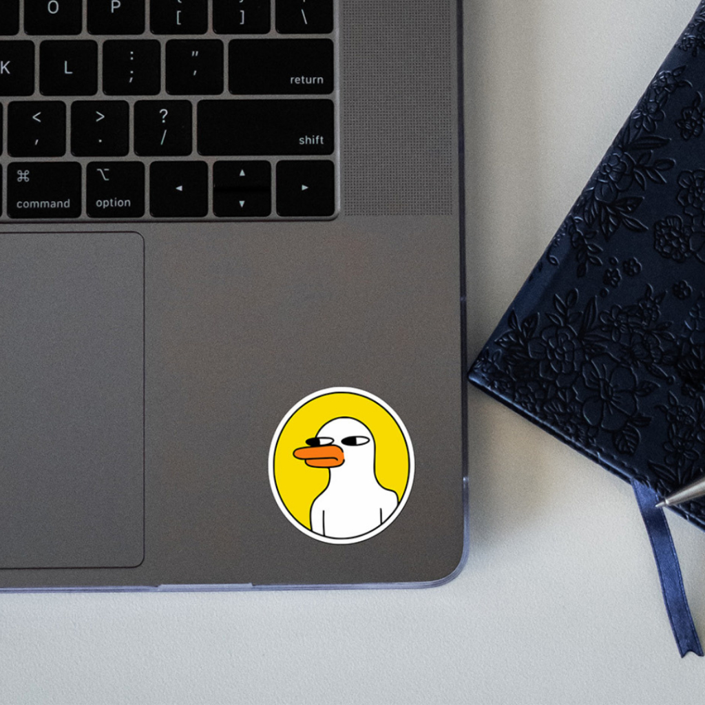 

Stiker Meme Bebek Indifferent Duck | Stiker Lucu Tahan Air