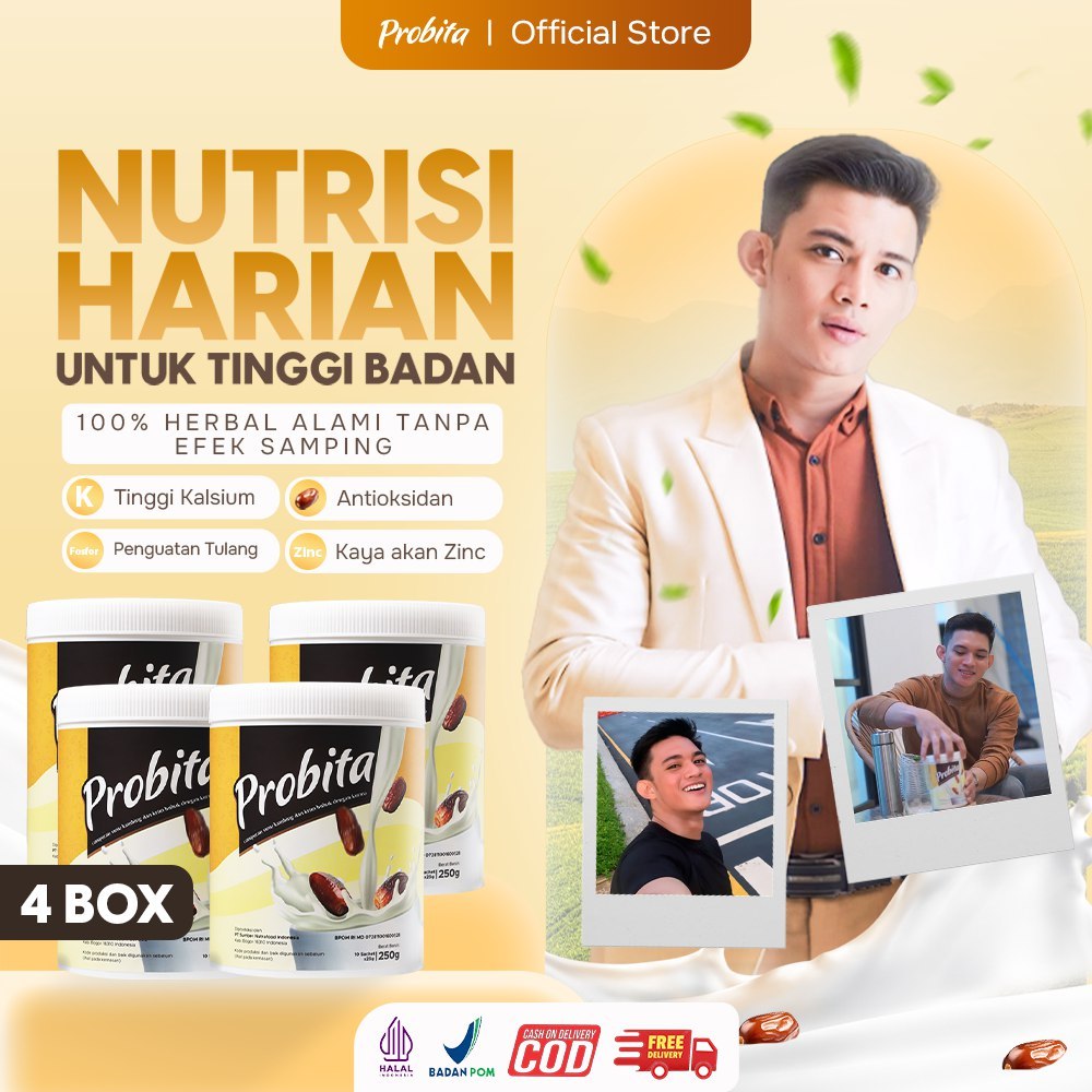 

Probita - Bundling 4 Box Susu Kurma Peninggi Badan untuk remaja - Halal & BPOM
